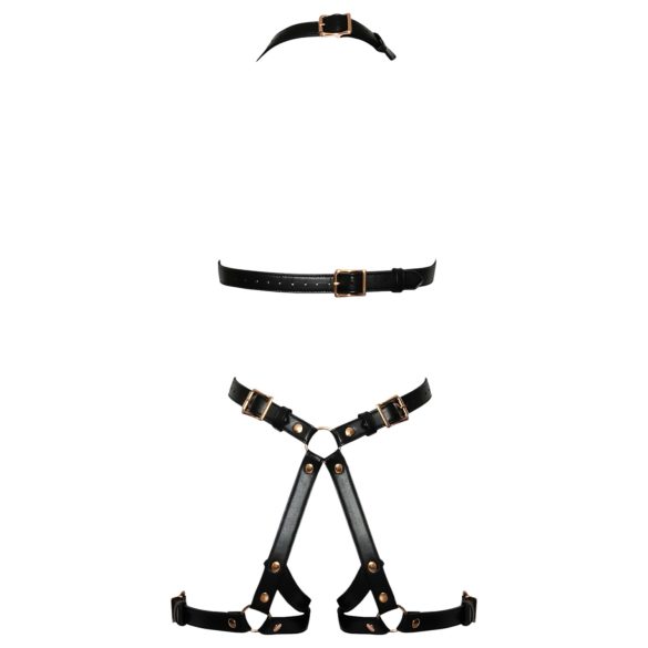 Bad Kitty - atviras kūno diržas - juodas