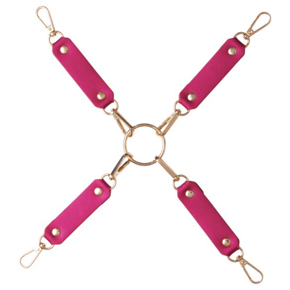 Bad Kitty - bondage rinkinys - 7 dalių - raudonas