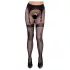 Cottelli Legwear - atviros kojinaitės su nėriniais - juodos (S-L)