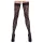 Cottelli Legwear - raštuotos kojinės su nėriniais - juodos, leopardinis raštas - 3