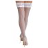 Cottelli - Nėriniuotos, gėlėtos kojinės (baltos) - 3/M-L