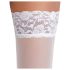 Cottelli - Nėriniuotos, gėlėtos kojinės (baltos) - 3/M-L