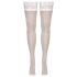 Cottelli - Nėriniuotos, gėlėtos kojinės (baltos) - 3/M-L