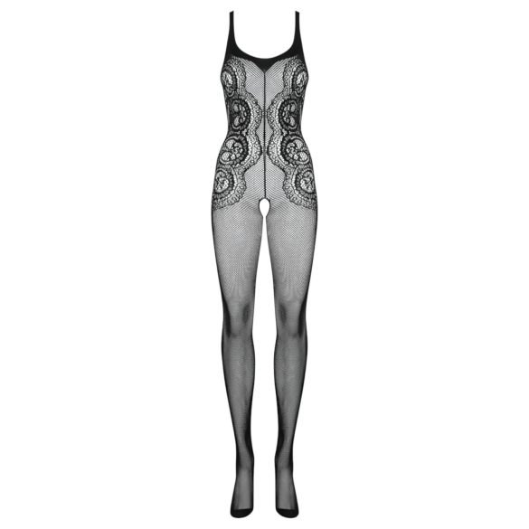 Obsessive G335 - atvira permatoma tinklinė bodystocking - juoda - S-L