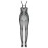 Obsessive G335 - atvira permatoma tinklinė bodystocking - juoda - S-L