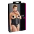 Cottelli Plus Size - satino korsetas - juodas