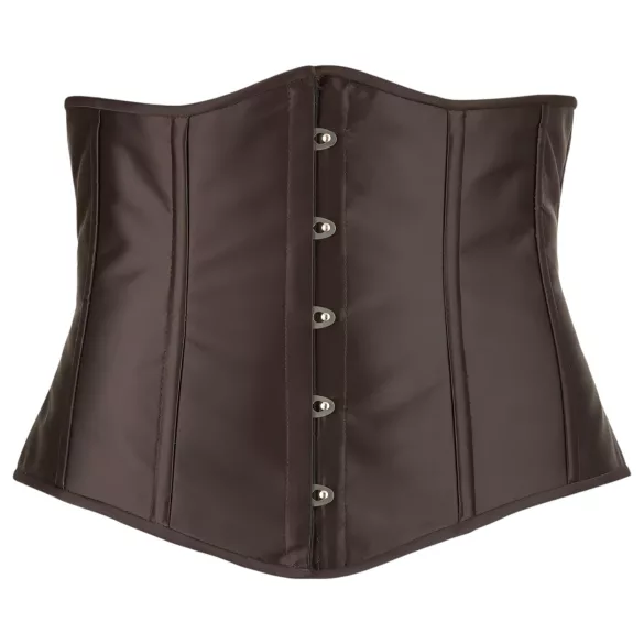 Cottelli Plus Size - satino korsetas - juodas