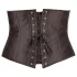 Cottelli Plus Size - satino korsetas - juodas