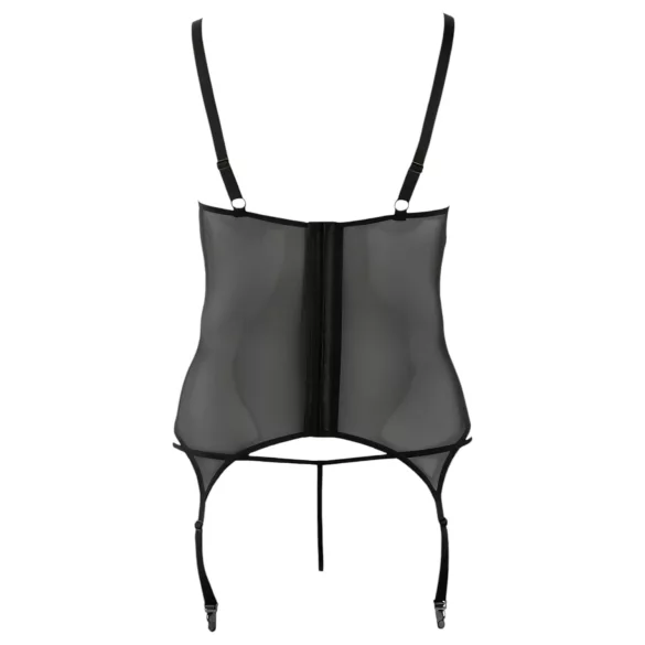 Cottelli - moteriški marškinėliai didesnių dydžių - juodi - gėlėta