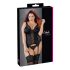 Cottelli Plus Size - universalus prisegamas viršus (juodas) - 2XL