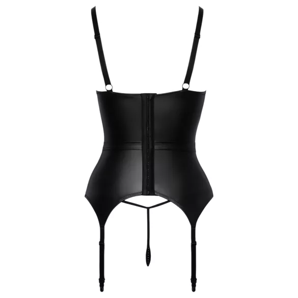 Abierta Fina - atvira liemenėlė su keliaraiščiais - juoda - L