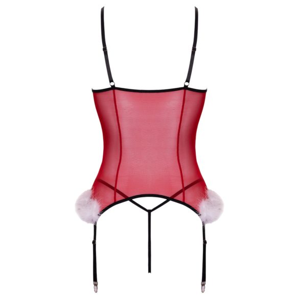 Cottelli - kalėdinis apatinis trikotažas rinkinys - raudonas - L/XL