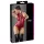 Cottelli Party - blizgantis be rankovių bodis su užtrauktuku (raudonas) - XL
