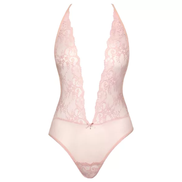 Kissable - moteriškas nėriniuotas bodis - rožinis - L/XL