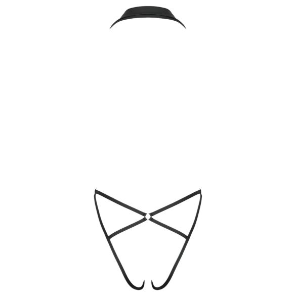 Cottelli Party - moteriškas bodis su apykakle - juodas - M/L