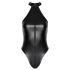 Noir - blizgantis halter stiliaus bodis (juoda) - M
