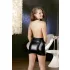 Cottelli - seksuali suknelė su kaklo dirželiu - juoda - L