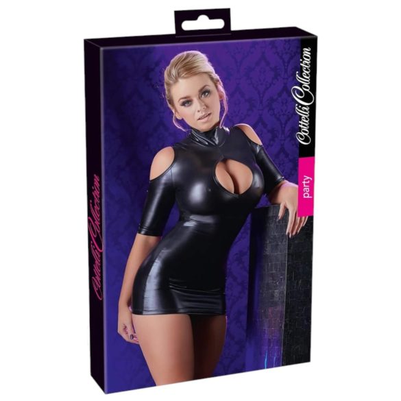 Cottelli - suknelė atvirais pečiais vakarėliui - juoda