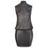 Cottelli Plus Size - blizganti šifono suknelė (juoda) - 4XL