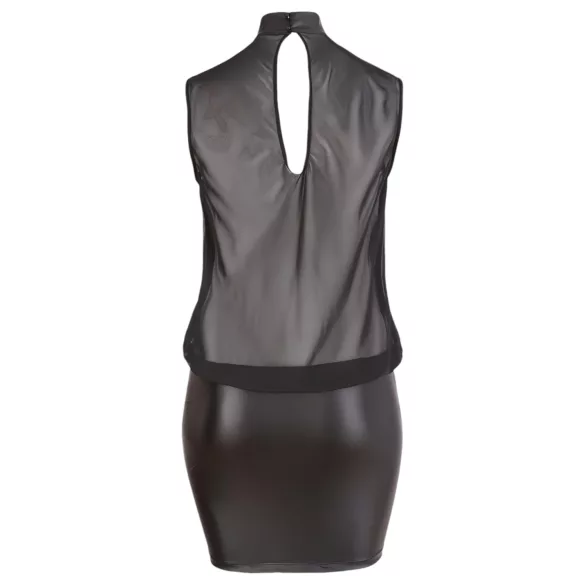 Cottelli Plus Size - blizgi šifono suknelė - juoda - 4XL