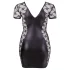 Cottelli Plus Size - naktinukai su kaspinu ir nėriniais - juodi - 2XL