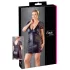 Cottelli Plus Size - naktinukai su kaspinu ir nėriniais - juodi - 3XL