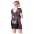 Cottelli Plus Size - naktinukai su kaspinu ir nėriniais - juodi - 3XL