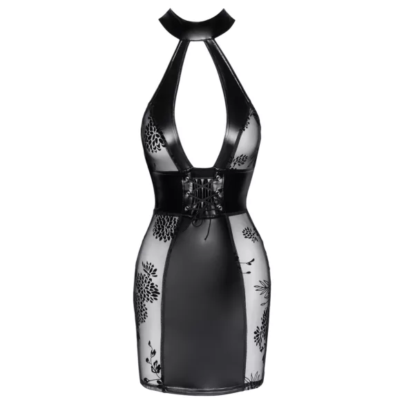 Noir - nėrinių mini suknelė (juoda)