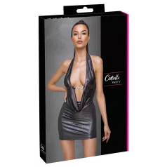   Cottelli Party - mini suknelė su kaklo dirželiu - sidabrinė - M