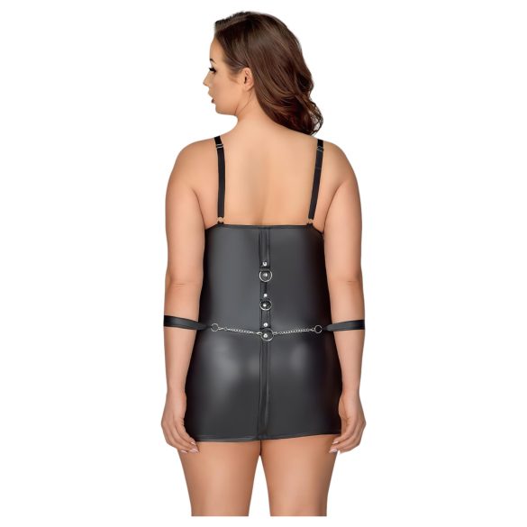 Cottelli Plus Size - suknelė su antrankiais - juoda