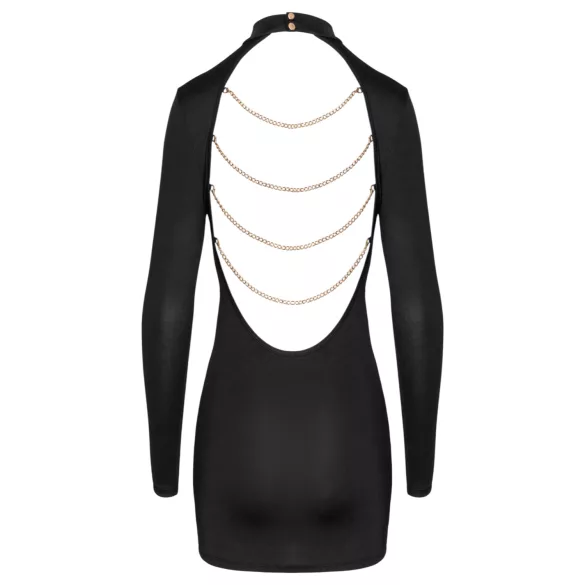 Cottelli - mini suknelė atvira nugara su grandinėle - juoda - L