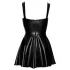 Noir - priekyje suvarstomas mini suknelė (juoda)