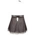 Cottelli Plus Size - nėriniuotas laisvas babydolis (juodas) - 2XL