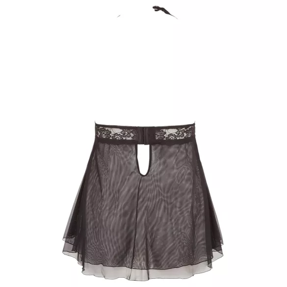 Cottelli Plus Size - naktinukai su nėriniais - juodi - platus modelis - 3XL