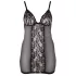 Cottelli Plus Size - naktinukai didesniems dydžiams - permatomi nėriniai - juodi