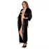 Cottelli - Satino chalatas - juodas - L/XL