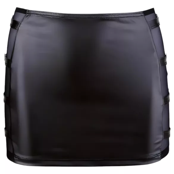 Cottelli - blizgi mini sijonas su sagtimi - juodas - XL