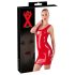 LATEX - Rankovių neturinti latekso mini suknelė (raudona) - M