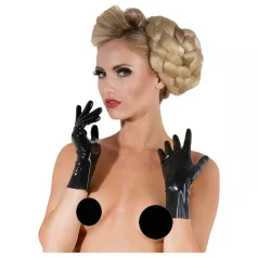 LATEX - trumpos unisex pirštinės - juodos - L