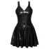 LATEX - mini suknelė su raukiniais (juoda)