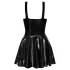 LATEX - mini suknelė su raukiniais (juoda)
