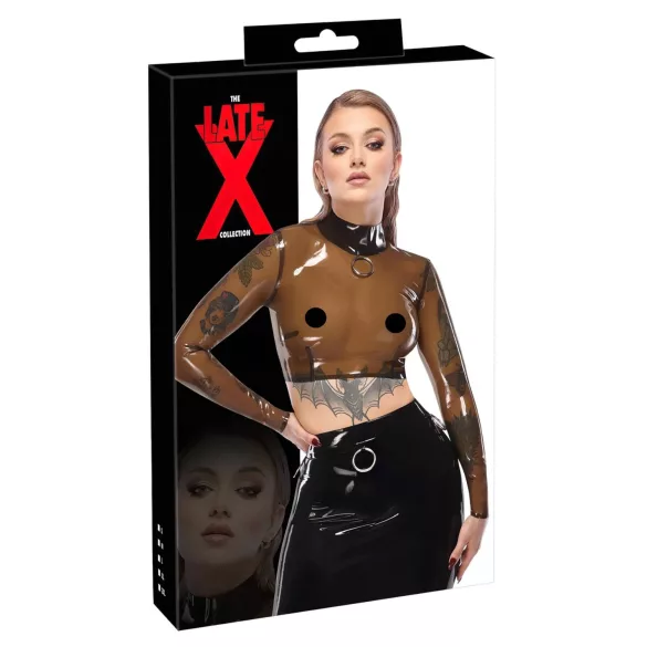 Late X permatomas latekso viršus (permatomas juodas)