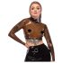 LATEX - permatomas latekso viršus (permatomai juoda) - M