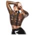 LATEX - permatomas latekso viršus (permatomai juoda) - M