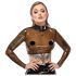 LATEX - permatomas latekso viršus (permatomai juoda) - M