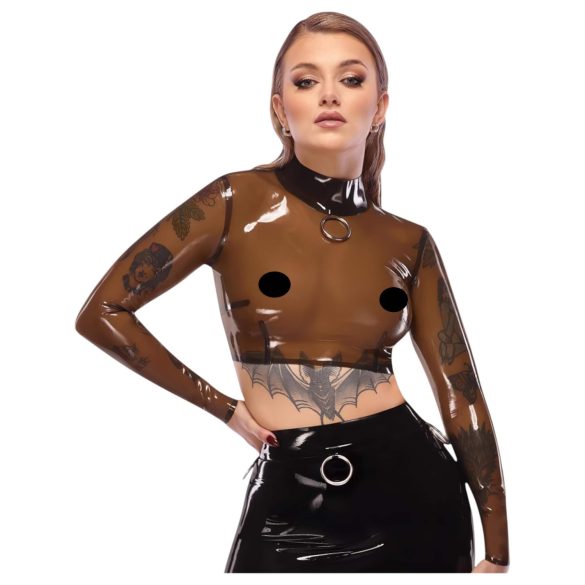 LATEKSAS - permatomas latekso viršus (permatomas juodas) - S-L - XL