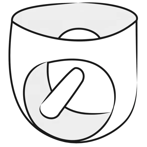 Latex vyriški apatiniai su vidiniu peniu ir analiniu dildo (juodi)