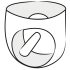 LATEX - vyriškos kelnaitės su vidiniu analiniu dildo (juodos) - XL
