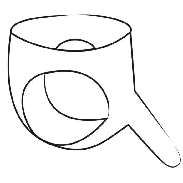 LATEX - moteriškos apatinės su išoriniu dildo - juodos, S-L dydis