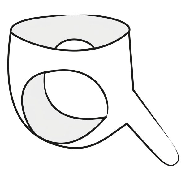 LATEX - moteriškos apatinės su išoriniu dildo - juodos, S-L dydis